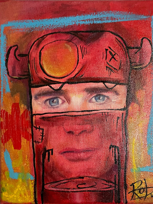 Original Painting - 8x10 , Flea The Bass Beast