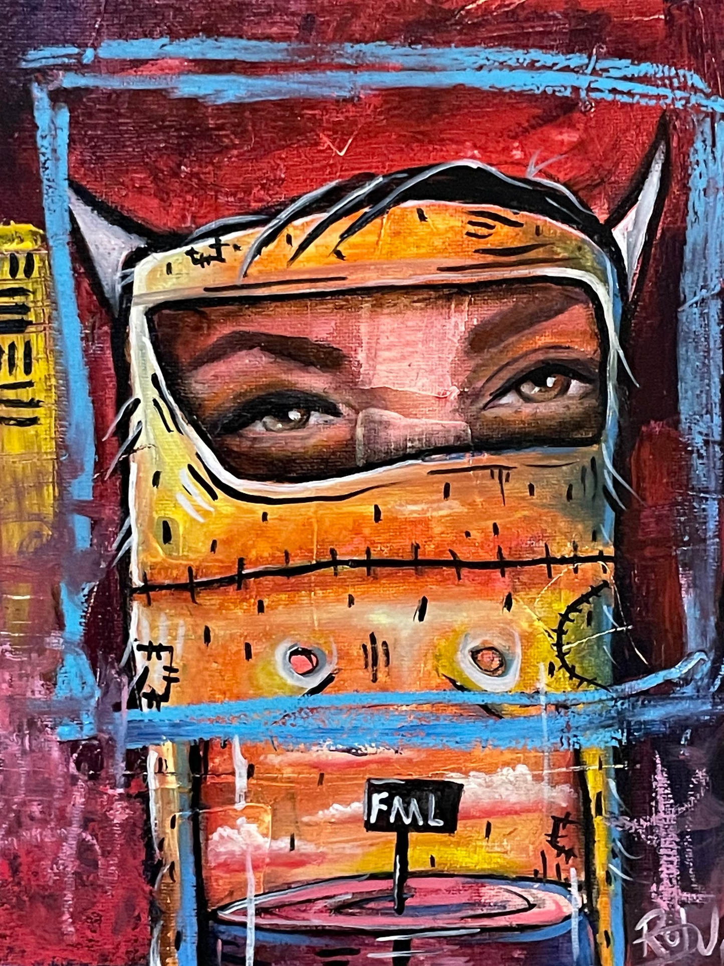 Original Painting - 8x10 , Swallowed By Darkness