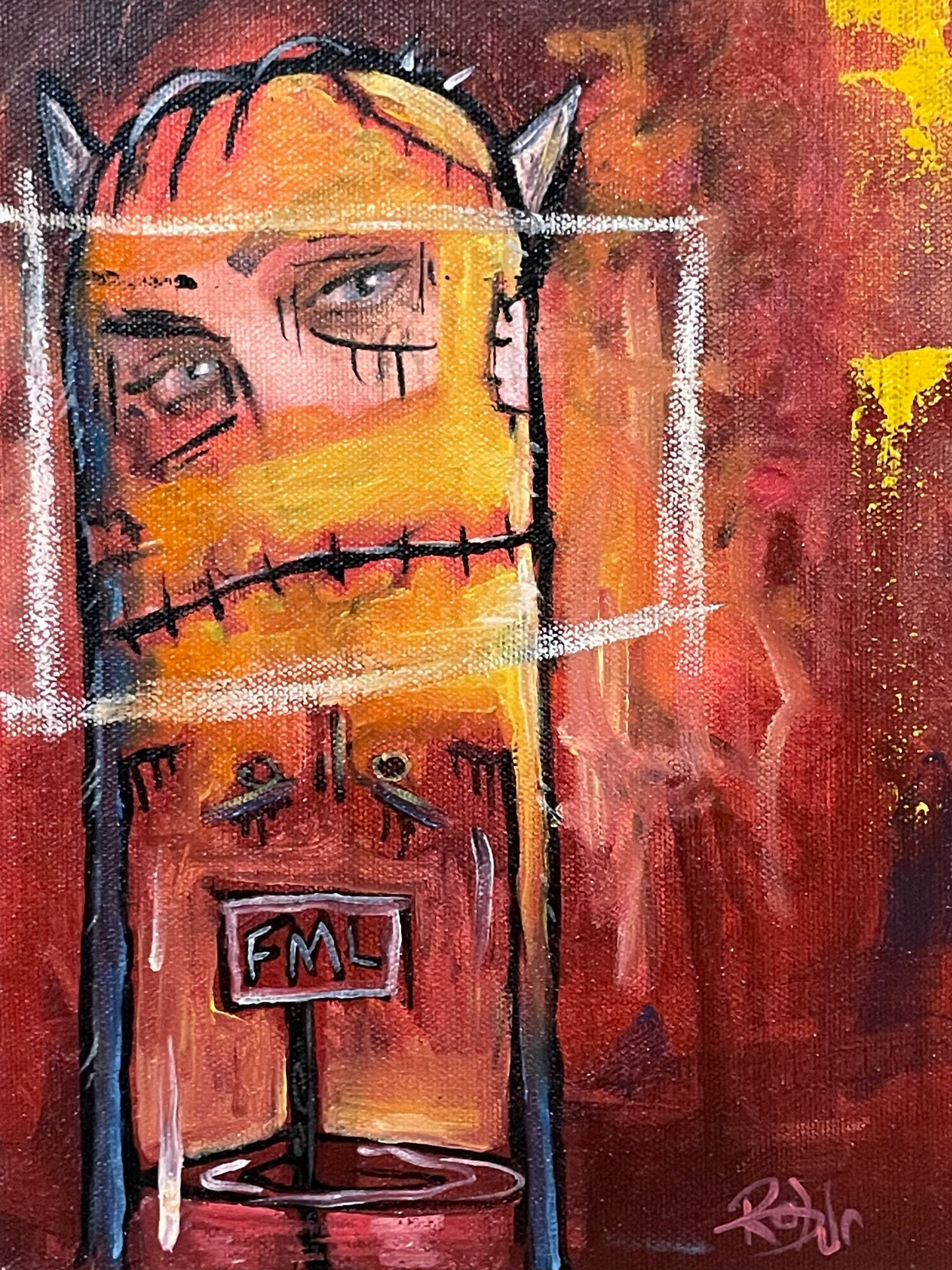 Original Painting - 8x10 , Dark Days