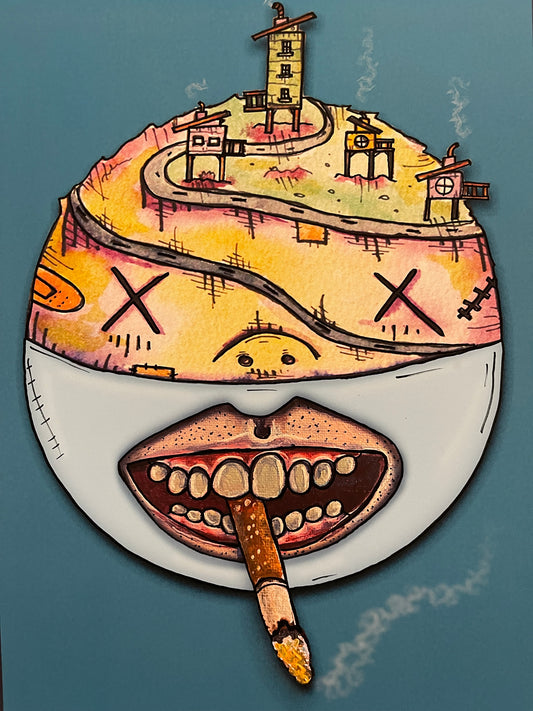 Smoking Head Island 17in by 11in Fine Art Print