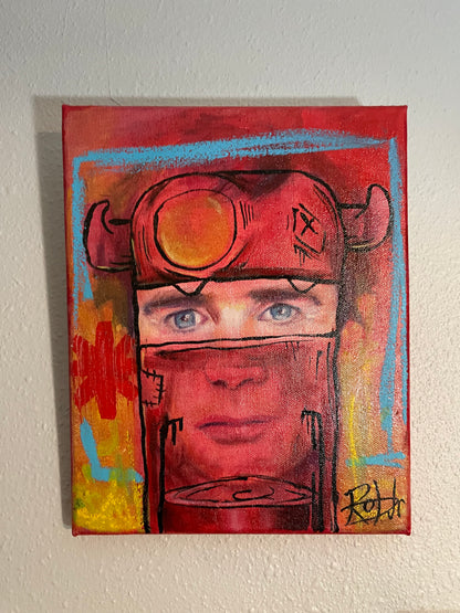 Original Painting - 8x10 , Flea The Bass Beast