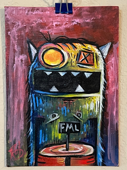 Original Painting - 5 x 7 , Lucid Lake