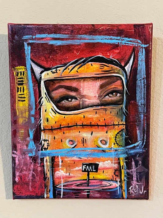 Original Painting - 8x10 , Swallowed By Darkness