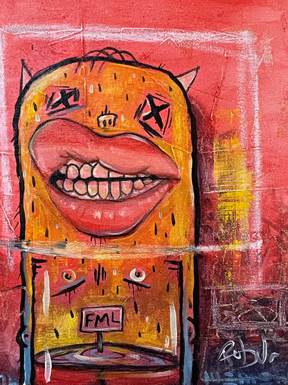 Original Painting - 8x10 , Monstrous Charm