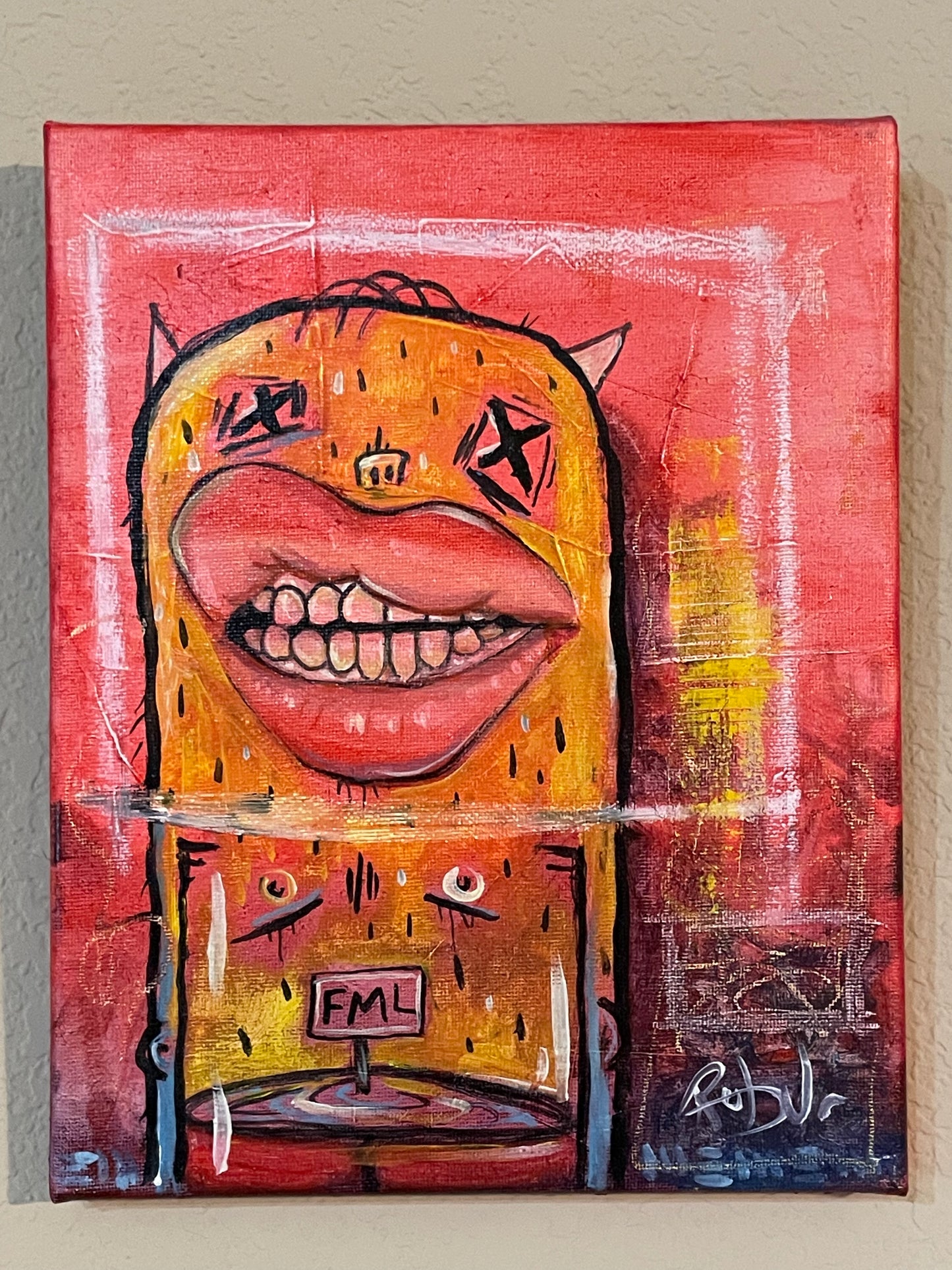 Original Painting - 8x10 , Monstrous Charm