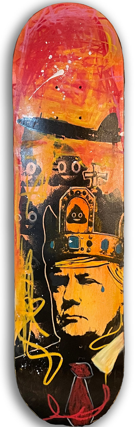 King of Shit Skateboard Deck 2 - Trump Political Art | Limited Edition